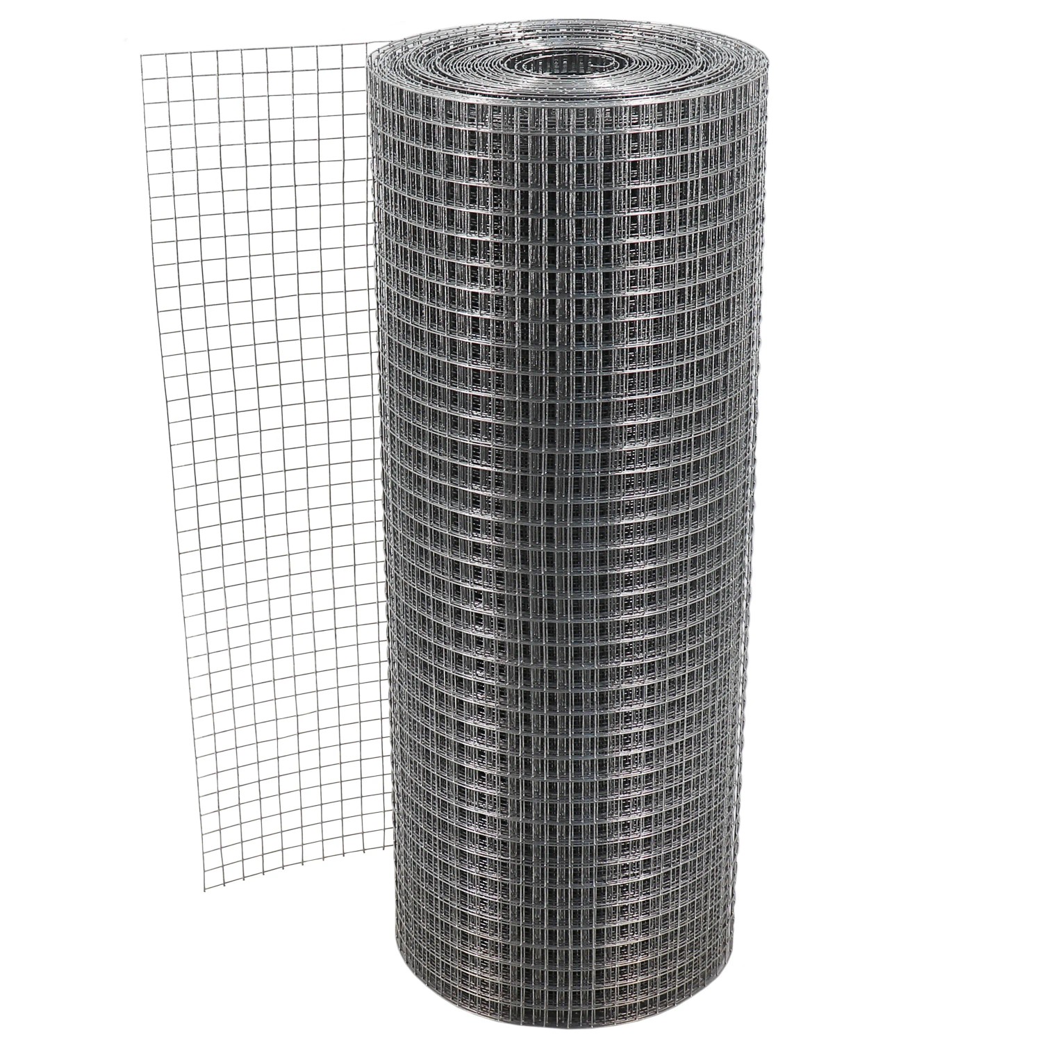 Aquagart Volierendraht, 20m x 0,5m, feuerverzinkt. Drahtgitter Rolle für Zaunbau & Sichtschutz.