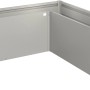Biohort Pflanzbeet Belvedere Midi, Gr. L200, Quarzgrau-Metallic, Metall-Hochbeet für Garten und Balkon.