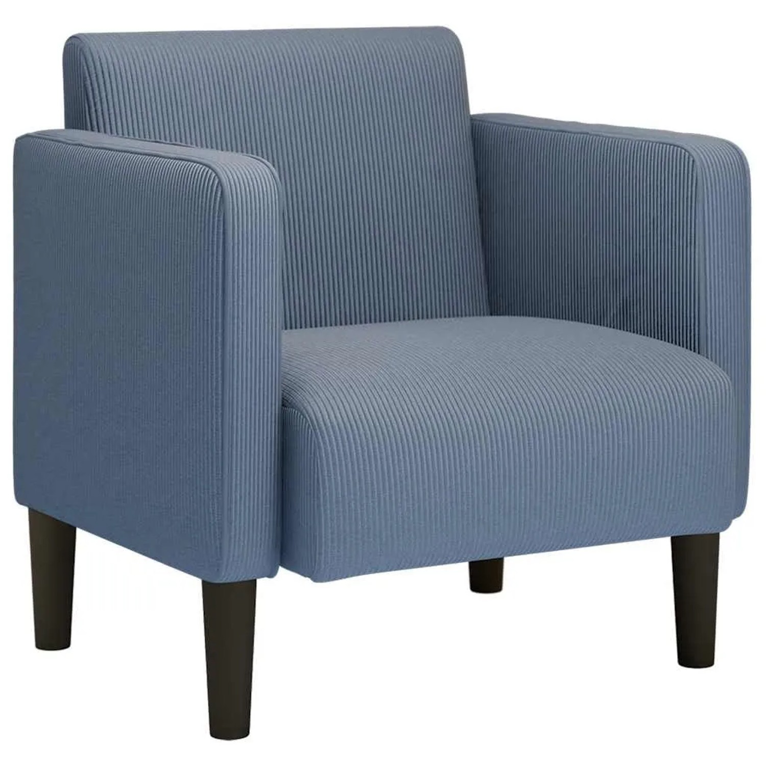 vidaXL Sessel mit Armlehnen Blau 54 cm Cordstoff 4100518