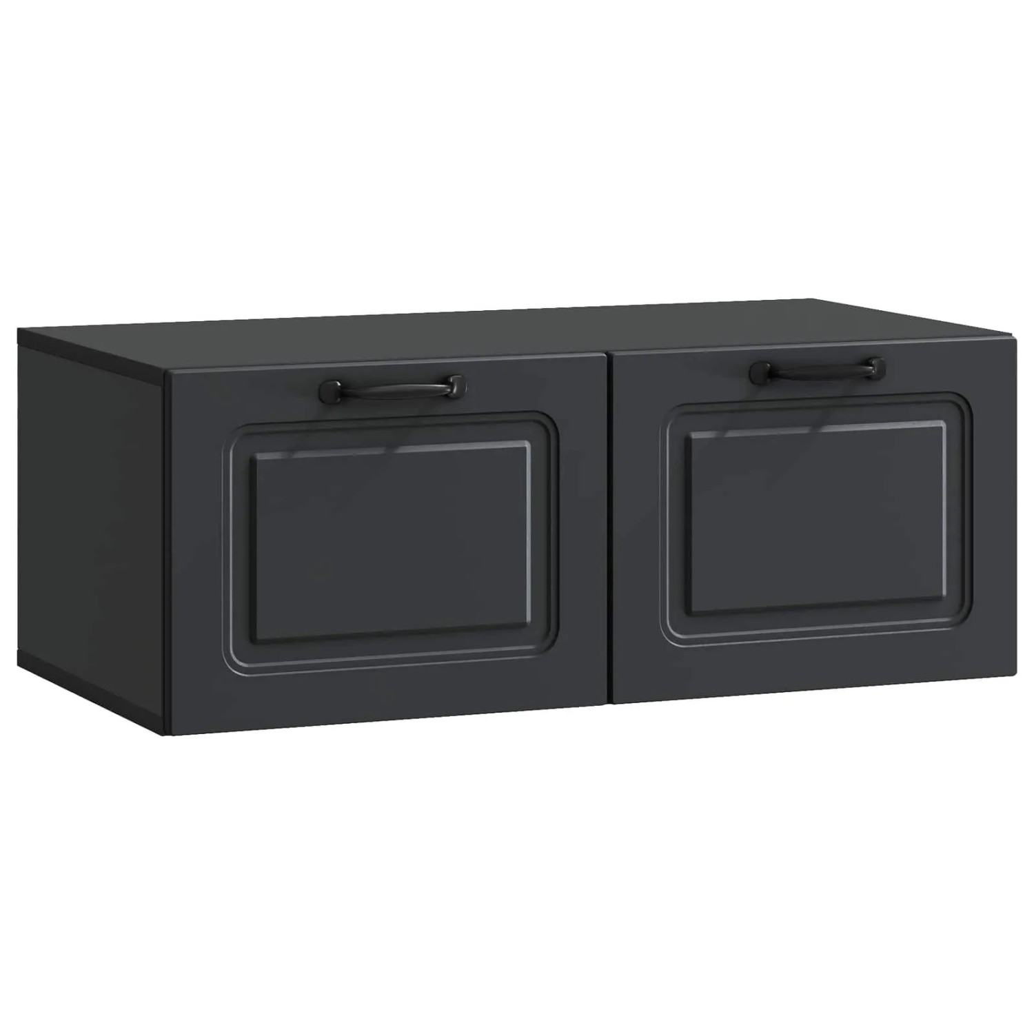 vidaXL Wandmontierter TV-Schrank Schwarz 78,5 x 41 x 30 cm 899366