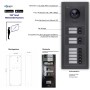Goliath IP Video Türsprechanlage für 9 Familien, 7 Zoll, Schwarz/Anthrazit, Unterputz.
