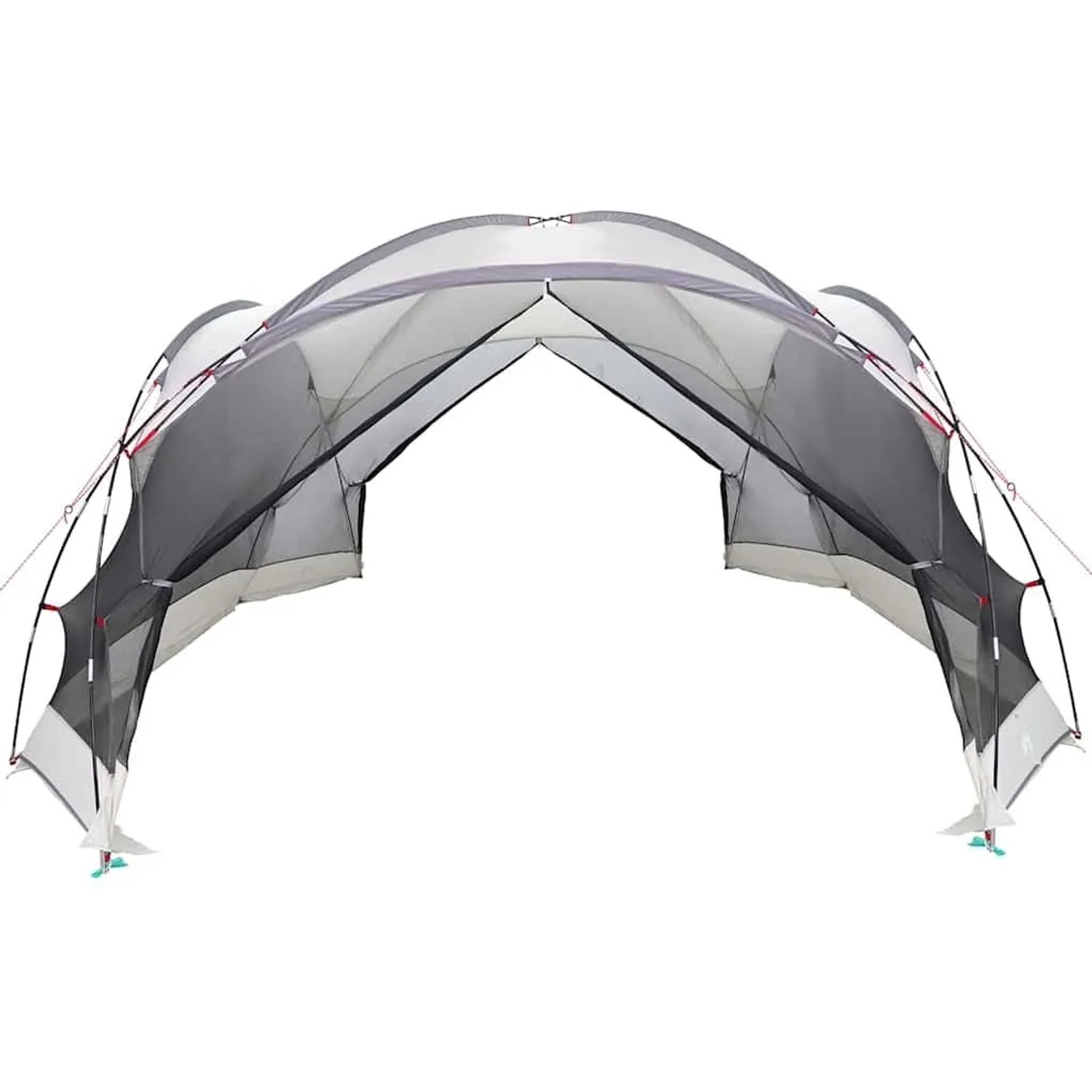 vidaXL Zelte mit Dach Grau 434 x 434 x 230 cm Polyester 4100696_8