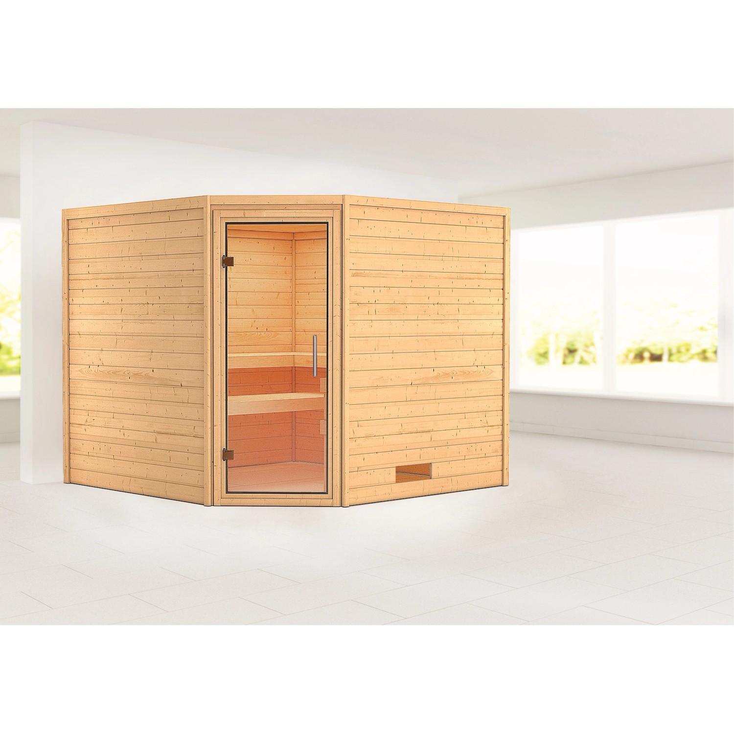 Karibu Sauna Leona Natur günstig online kaufen