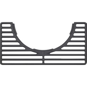 Schwarzer Jamestown Grillrost aus Gusseisen für Kombigrill Dean, 420x216x10 mm.