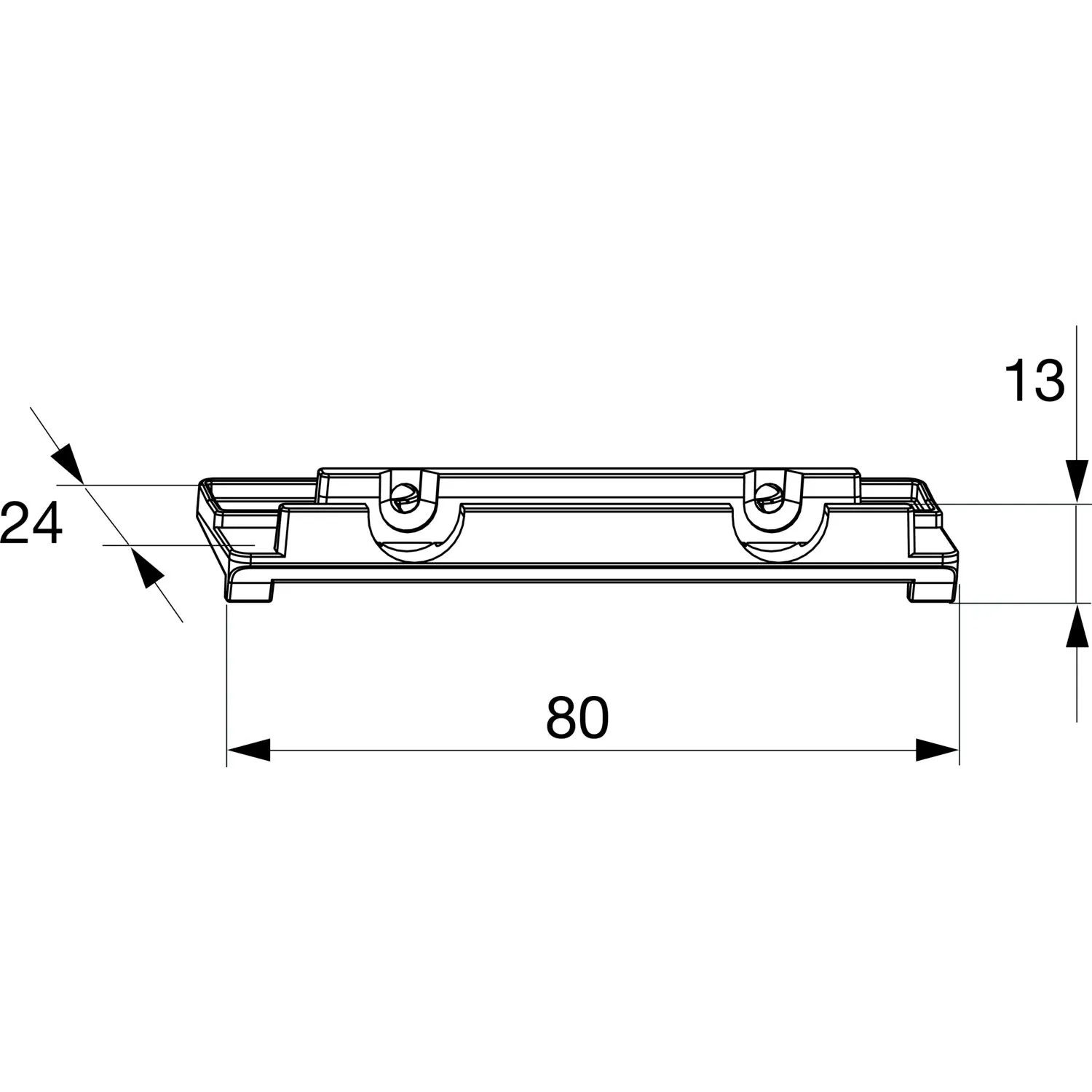 Maco Fiber-Therm Aufnahme für Trittschwelle Silber