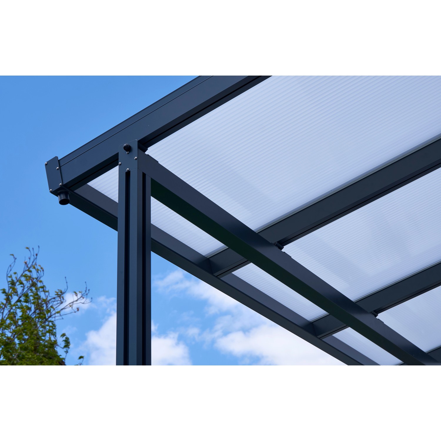 Terrassenüberdachung Premium (BxT) cm bei 306 kaufen OBI 309 Opal cm x Polycarbonat Anthrazit
