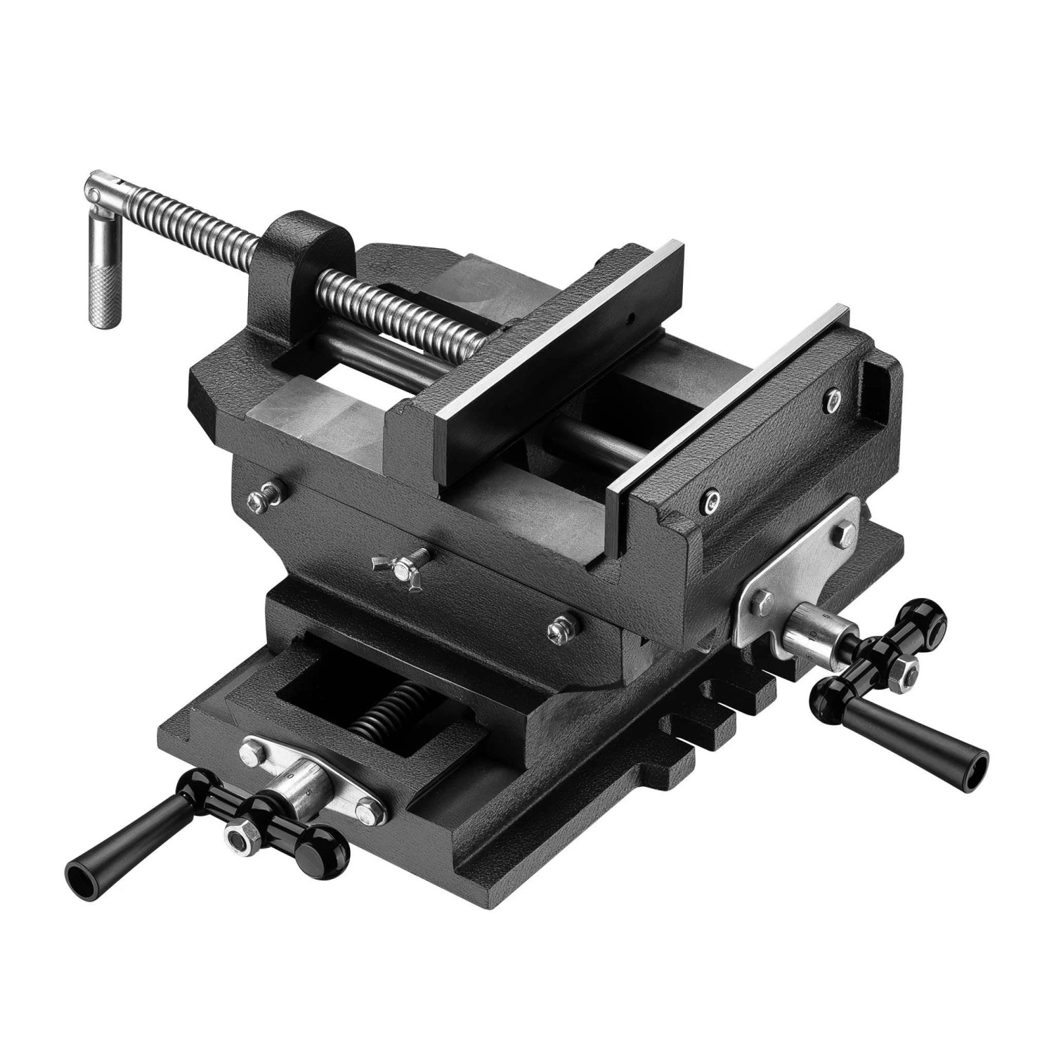Wiltec Maschinenschraubstock 2 Achsen 150Mm Schraubstock Kreuztisch Frästisch Werkbank