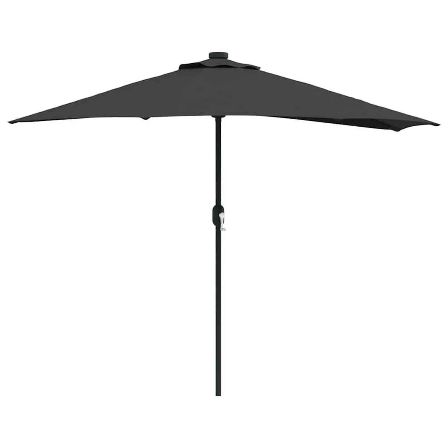 vidaXL Gartenparasol Schwarz 294 x 150 x 224 cm Stoff 42003273 günstig online kaufen