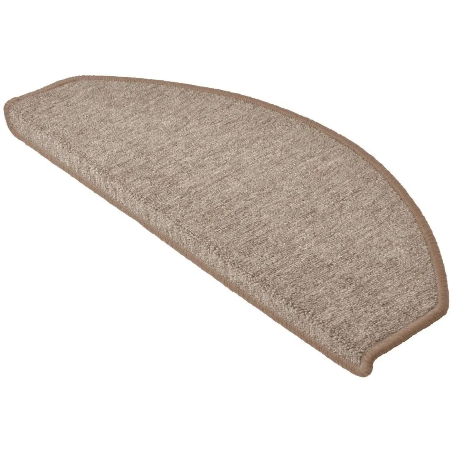 Beautissu XXL Treppenstufenmatten ProStair 65x28cm 15 Stück Sand Halbrund