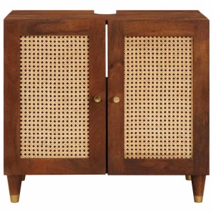 vidaXL Waschbeckenunterschrank Braun 62 x 33 x 58 cm Holzwerkstoff 4018899
