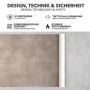 Karat CV Bodenbelag Atlantic Midas, Steinoptik, gerollt. PVC-Boden für Fußbodenheizung, 200x300 cm.