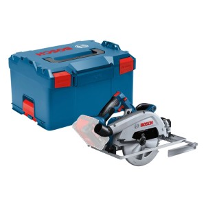 Bosch Professional Akku-Kreissäge GKS 18V-68 G Solo mit L-Boxx. Handkreissäge in blau/grau.