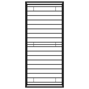 Schwarzes Metall Bettgestell 100x200 cm von vidaXL mit Lattenrost.