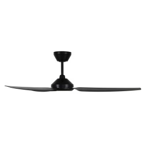 Schwarzer Lucci Air Outdoor Deckenventilator Polis mit Fernbedienung, ideal für Balkon und Veranda.