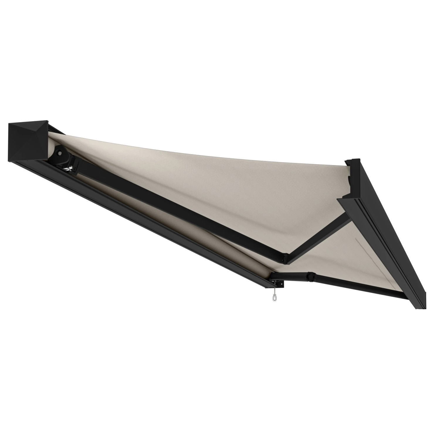 Kassettenmarkise Tajo Anthrazit 6 x 3 m Beige