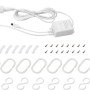 LED Stripe Outdoor RGB 5m Zubehör: Netzteil, Fernbedienung, Befestigungsmaterial für Außen-Dekoleuchten.
