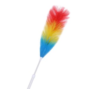 Ausziehbarer Bestlivings Staubwedel mit bunten Borsten und Teleskopstiel bis 97cm.