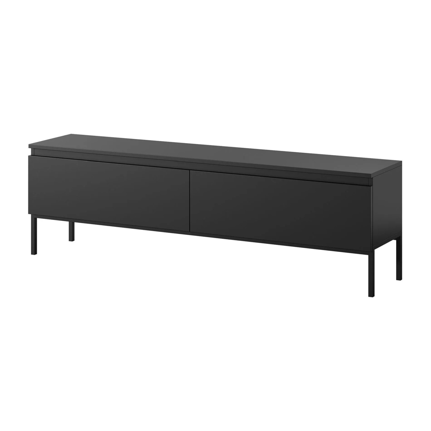 Selsey TV-Lowboard Bemmi 150 cm Schwarz / Schwarz