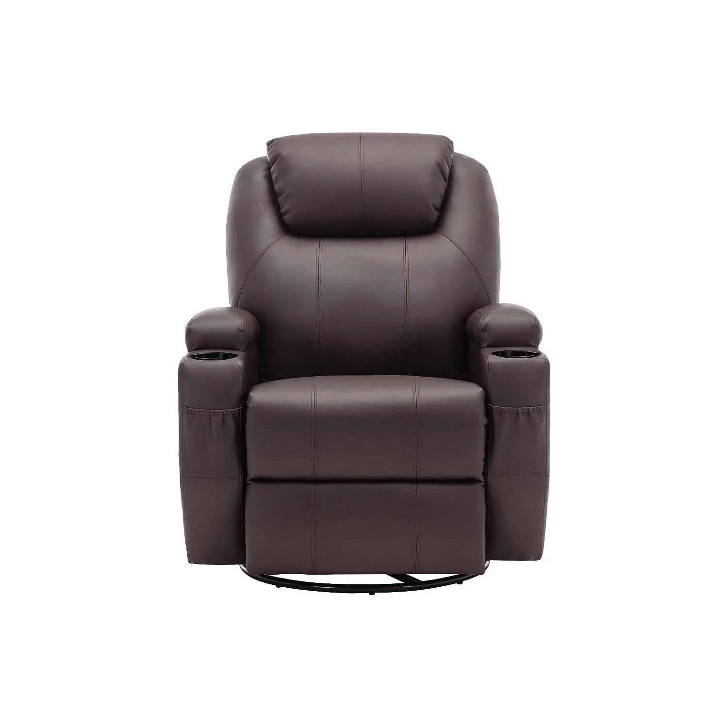 Vente-unique Massagesessel Silvano Braun 82 cm