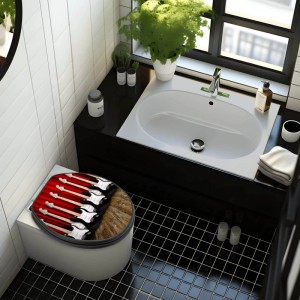 Anthrazit WC-Sitz mit E-Gitarren Motiv und Absenkautomatik von Banjado. MDF Toilettendeckel für Standard WC-Becken.