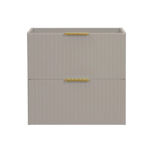 Vente-unique Waschbeckenunterschrank Zevara Beige 60 cm
