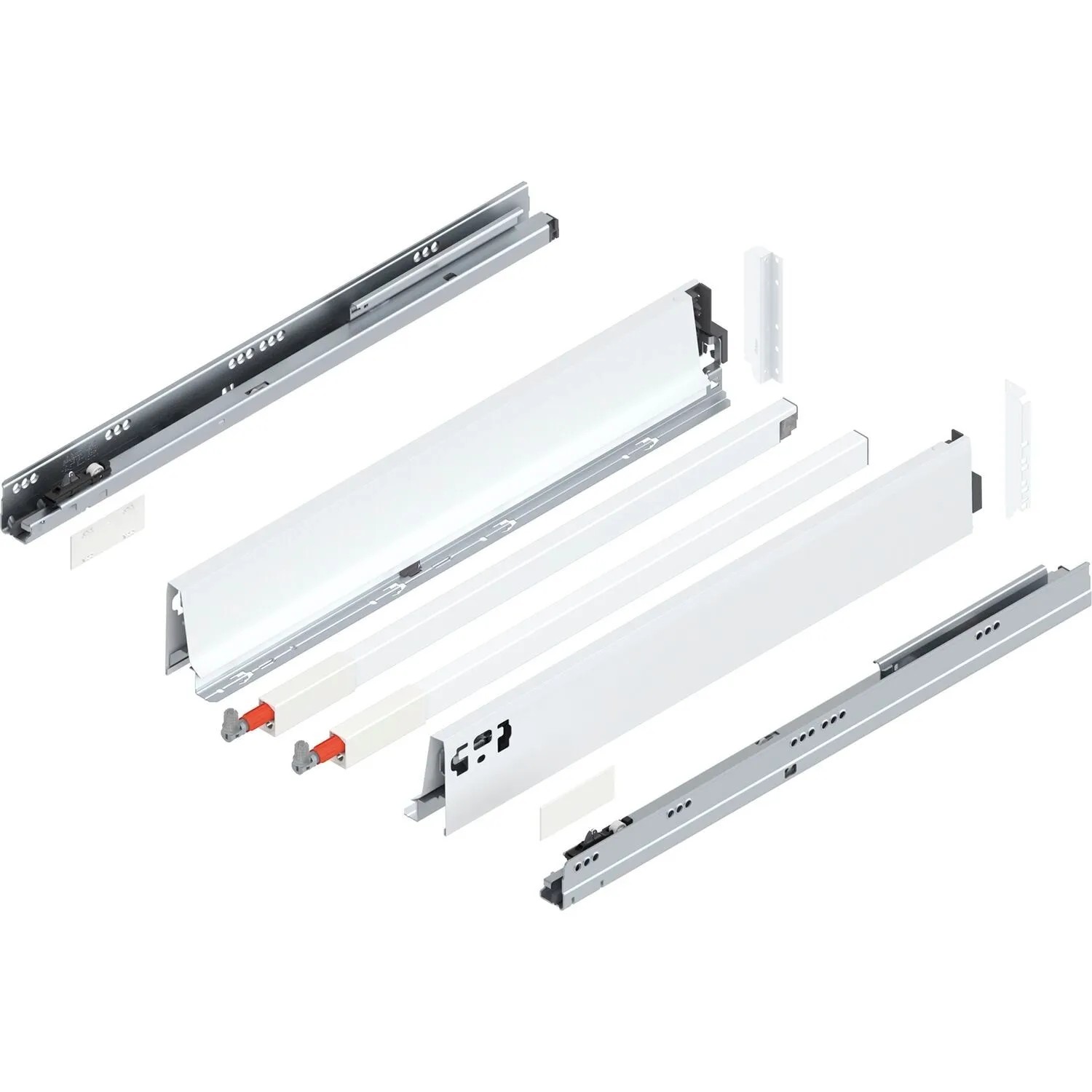Blum D-Reling Tandembox antaro Vollauszug 550 mm 30 kg Seidenweiß 1 Paar