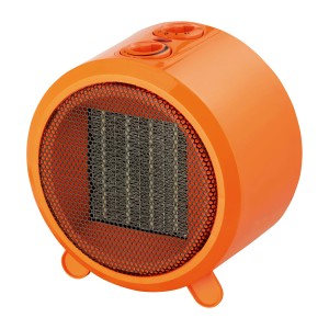 Oranger Keramikheizer, elektrisches Heizgerät für Innenräume.