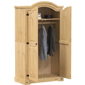 vidaXL Kleiderschrank Corona 102x52x186 cm Massivholz Kiefer 4012154