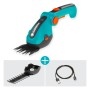 Gardena Akku-Gras- und Strauchschere ComfortCut Li Set mit USB-C Ladekabel und Strauchmesser.