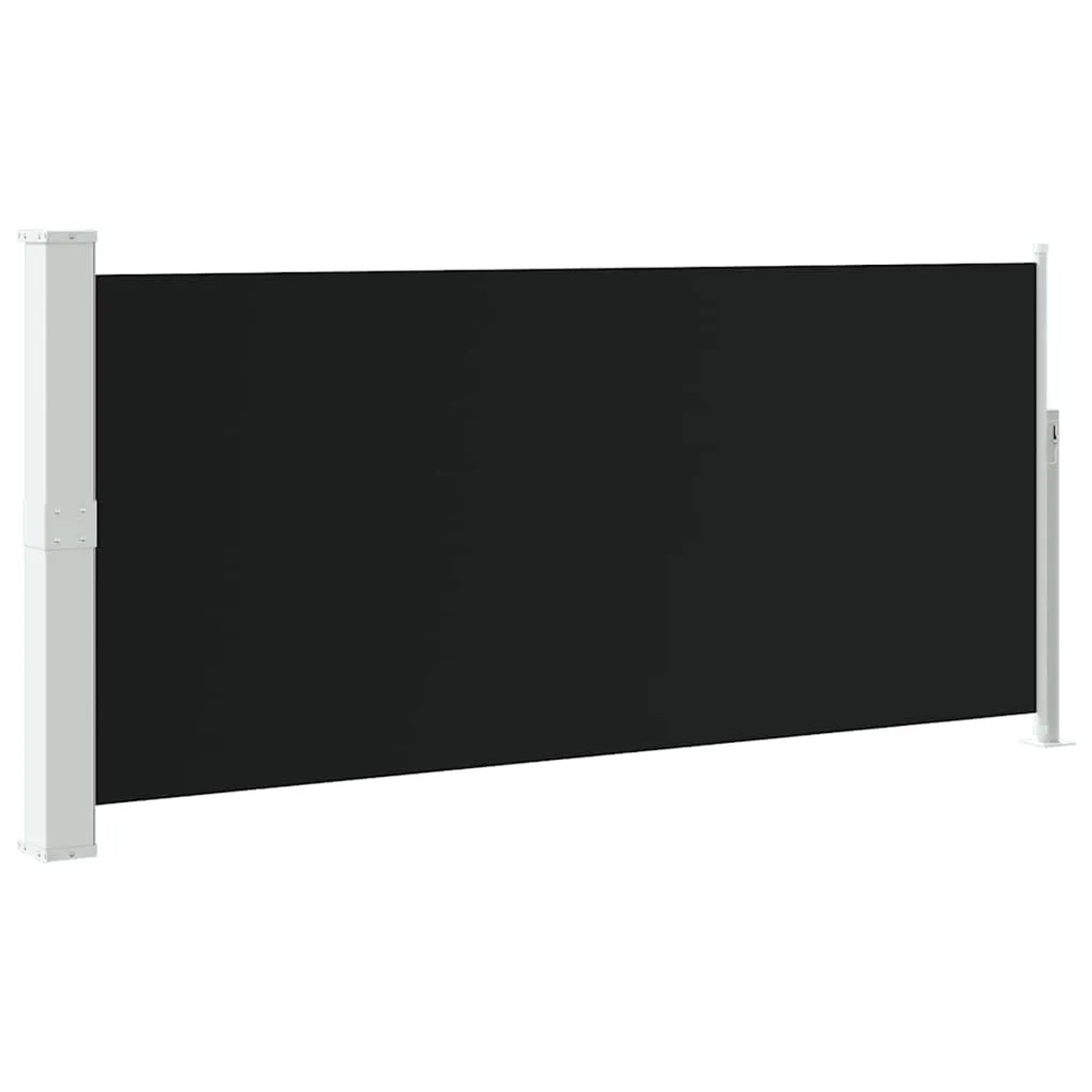 vidaXL Ausziehbare Seitenmarkise 140x300 cm Schwarz 45353