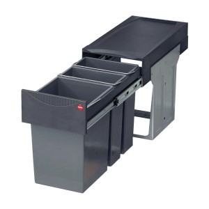 HAILO Abfallsammler Mülleimer Terzett 15L 7L 7L Dunkelgrau 3666191