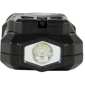 REV Ritter LED-Akku-Handlampe Torch, schwarz-rot, mit Taschenlampe. Kompakte Bauform.