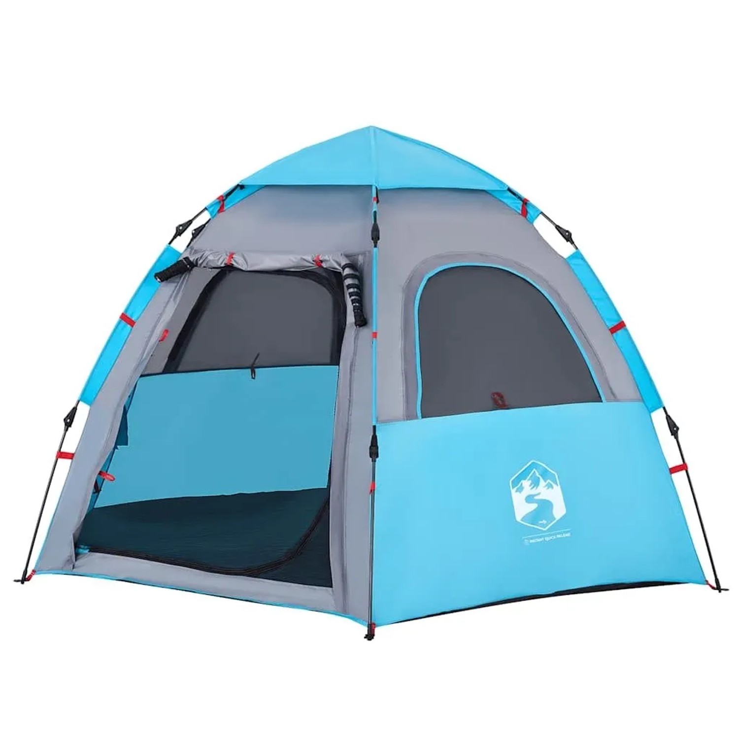vidaXL Campingzelt 4 Personen Blau Quick Release 4005333 günstig online kaufen