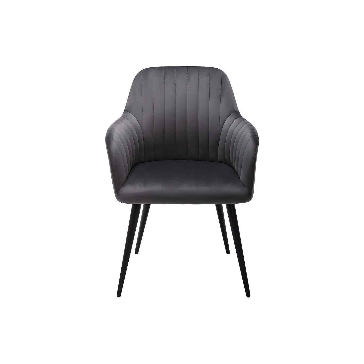 Vente-unique Stuhl Eleana Anthrazitgrau 58 cm