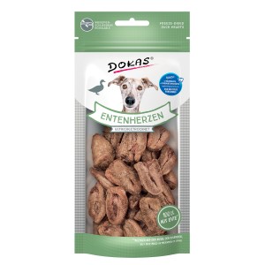 Dokas Hunde-Belohnungssnacks Entenherzen Gefriergetrocknet 22 g