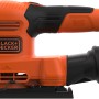 Black+Decker Schwingschleifer BEW220, 150 W, orange/schwarz. Schleifmaschine mit Staubfangbehälter.