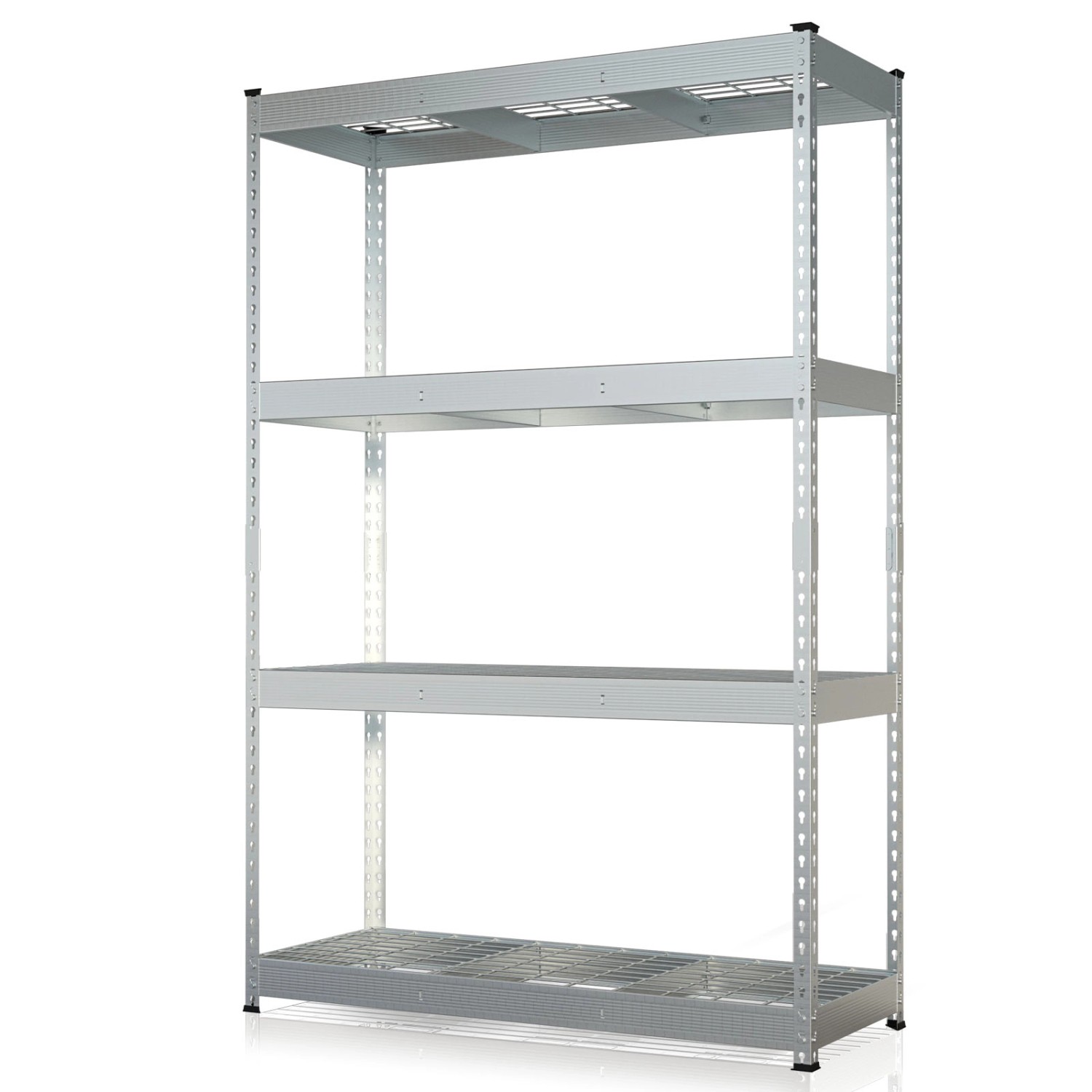 Floordirekt Schwerlastregal Yukon Rivet 4 Böden Verzinkt 180 x 120 x 45 cm günstig online kaufen