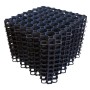 ViD 10 Stück RasengitterRasenwaben 50x50x4 cm Schwarz
