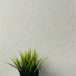 Floxxan Baumwollputz Montana 514, Yellow. Dekorative Tapete mit Cellulose für Wandgestaltung.