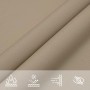 vidaXL Sonnensegel Oxford-Gewebe Quadratisch 5x5 m Taupe 135416_7