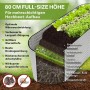 TTL GARDEN Ovales Garten-Hochbeet SPIRIT L 240×80×80 cm – Großes Metall Hochbeet Verzinkt in Silber für Garten & Terrasse_6