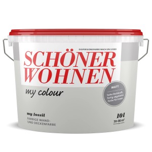Schöner Wohnen My Colour My Fossil, matte Wandfarbe im 10 l Eimer.