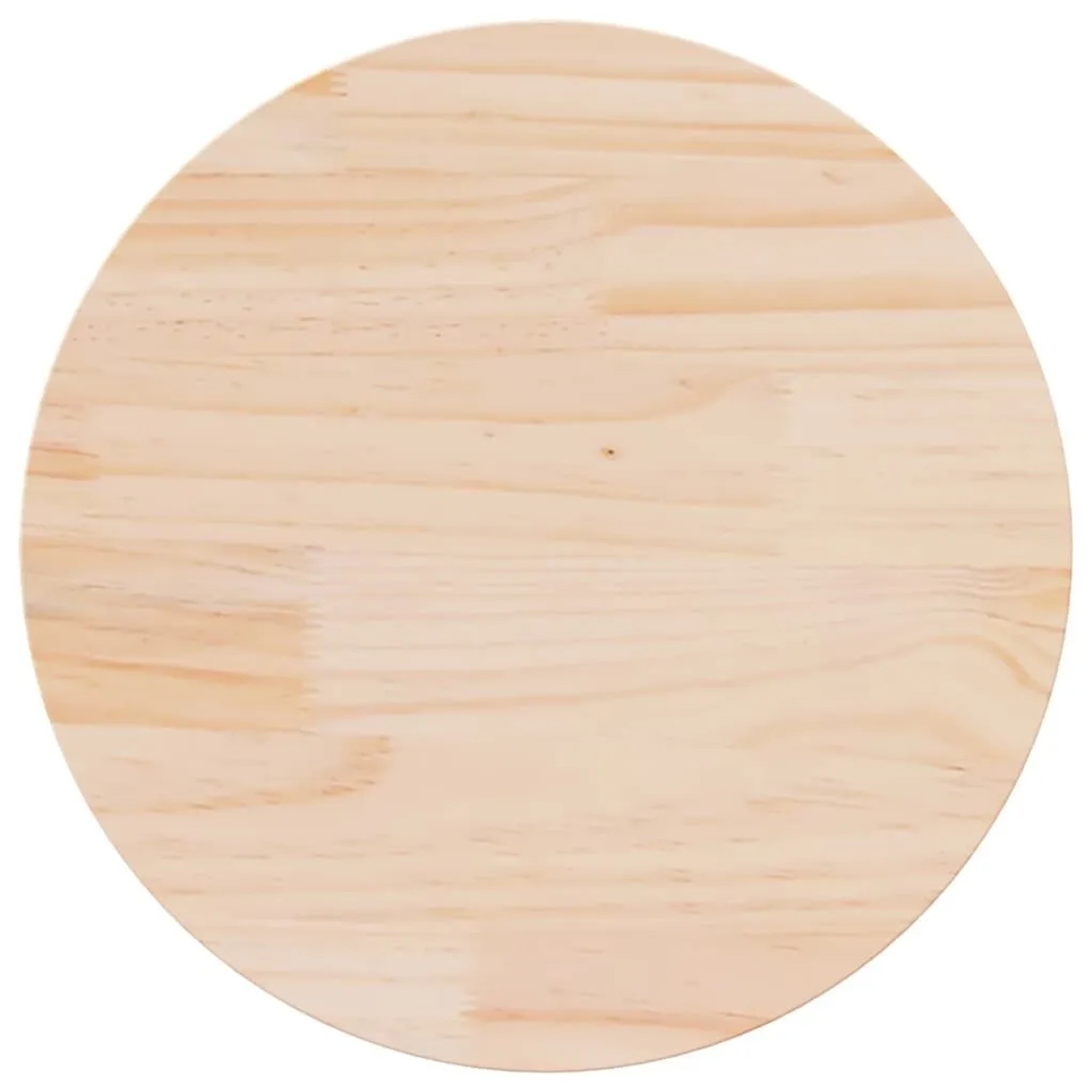 vidaXL Tischplatte Ø60x2,5 cm Massivholz Kiefer 813647