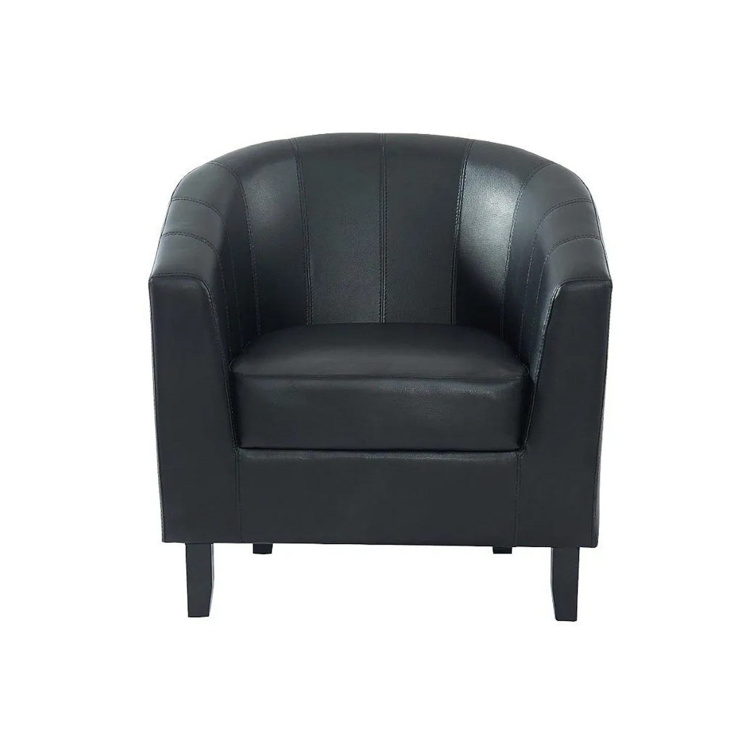 Vente-unique Sessel Mit Gerader Rückenlehne Cristobal Schwarz 78 cm