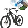 Schwarzes Fischer E-Bike Montis 6.0i Fully mit App-Navigation.