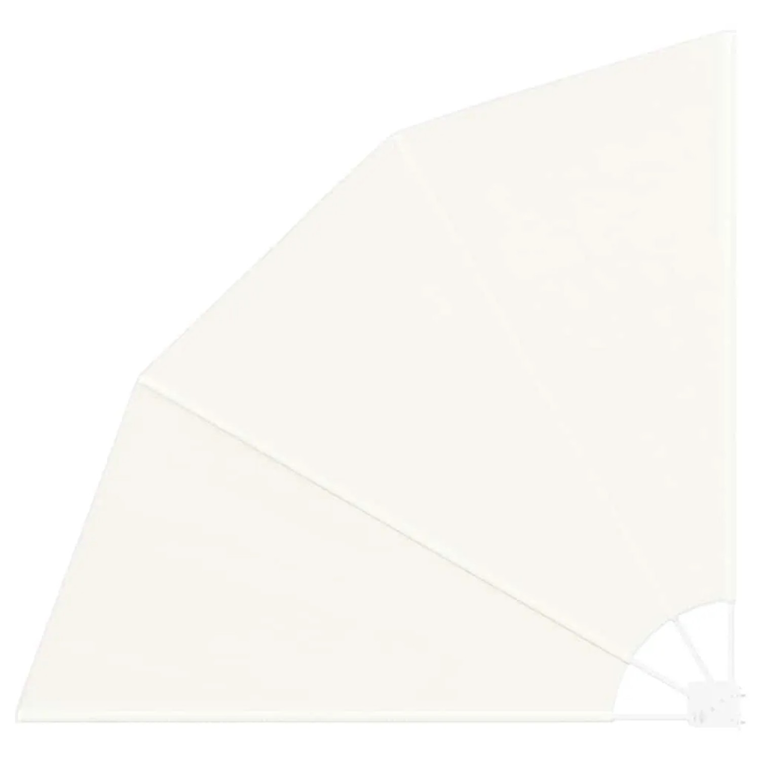 vidaXL Balkon Sichtschutz Creme 160 x 160 cm Polyester 42000945 günstig online kaufen