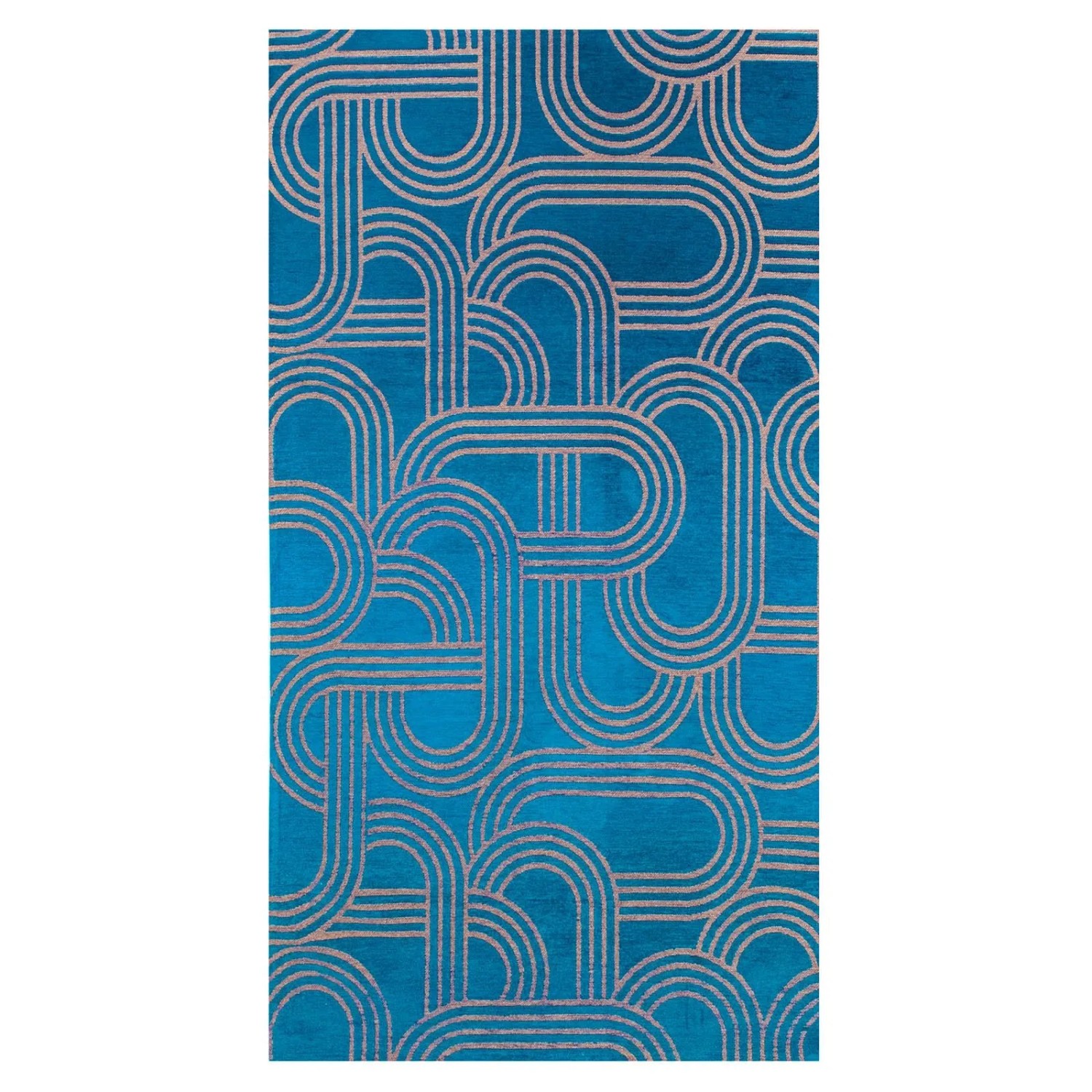 Lola&Moi Teppich Night Fever Blau 80x150cm