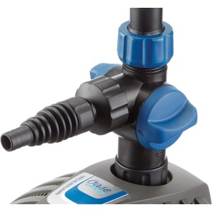 Oase Aquarius Fountain Set Classic 750: Teichpumpe mit regulierbarem Ausgang und Fontänenaufsätzen.