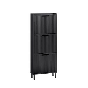 SoBuy Schuhkipper mit 3 Klappen Schuhschrank Schmal für Diele Flur FSR177-H-SCH