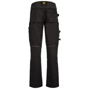 Schwarze Hans Schäfer Workwear Smarthose Artemis Gr. 48 mit vielen Taschen und Cordura-Verstärkung.